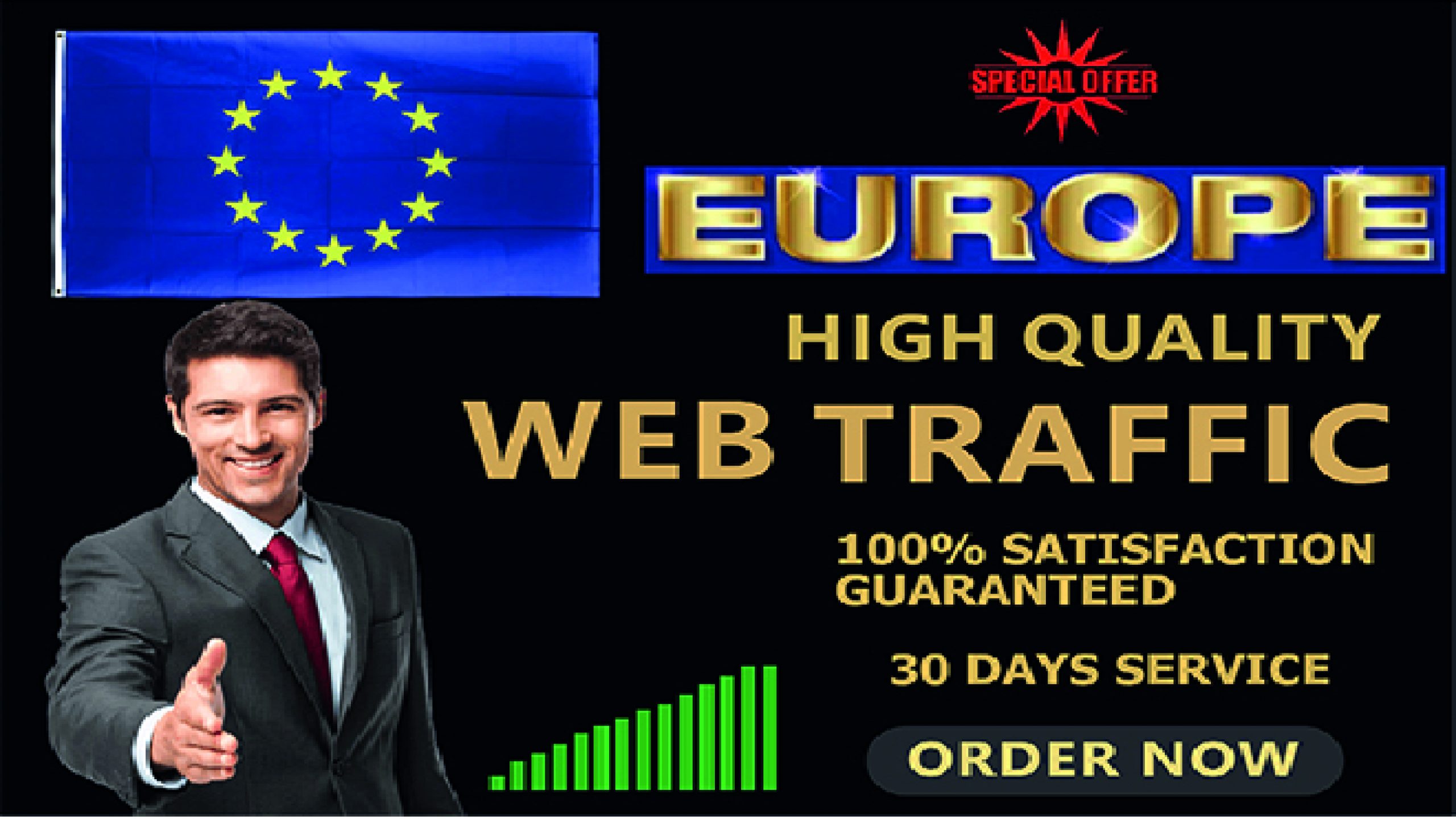 24312Quality real visitors from Europe. Website traffic and organic visits